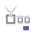 OUXI Rhinestone jewelry set with Austrian crystal S-2055